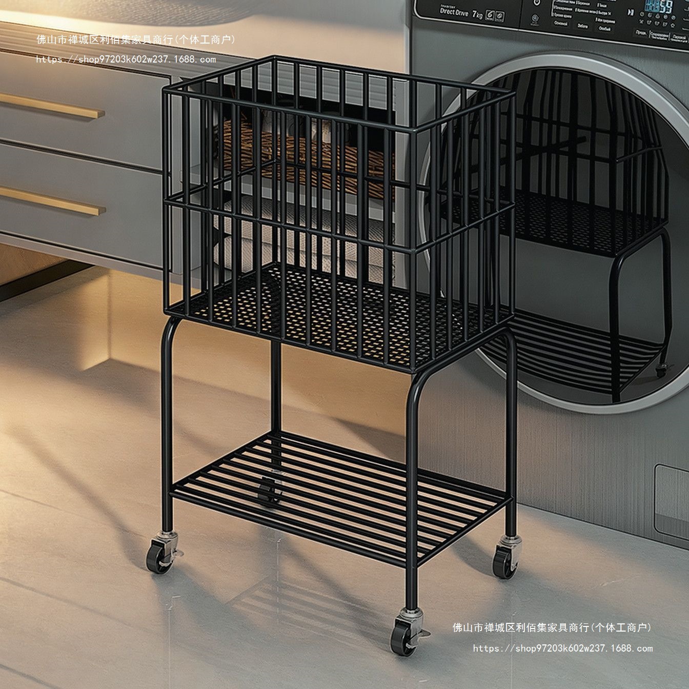 Dirty Clothes Basket Balcony Laundry Detergent Storage Rack Bathroom Dirty Clothes Basin Storage Basket Bathroom Laundry Basket with Wheels