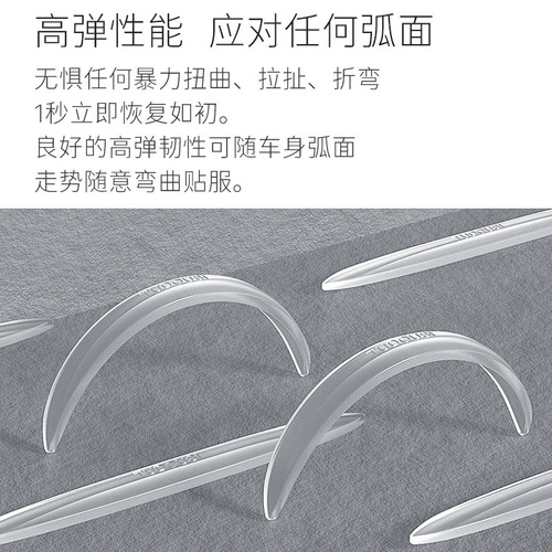 Black technology airbag door anti-collision strips, bump and scratch protection stickers when opening the car, a complete collection of car decoration supplies