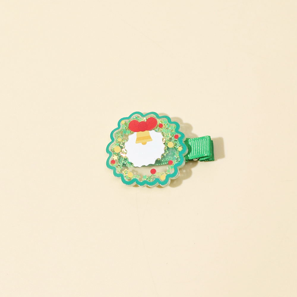 Regalo di Natale Accessori per capelli per bambini Fermaglio per capelli a forma di albero di Natale con motivo a cartoni animati per bambine_voghion.com