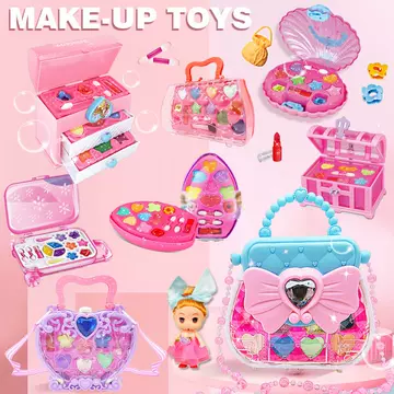 Factory direct supply of a variety of bag styles children's simulation Cosmetics makeup play house girls dressing accessories toys - ShopShipShake