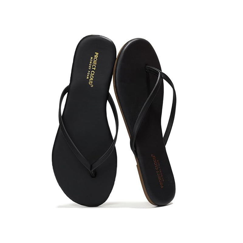Trendy Women's Cloud-like Comfort Flip-Flops, Minimalist Outdoor Thong Sandals