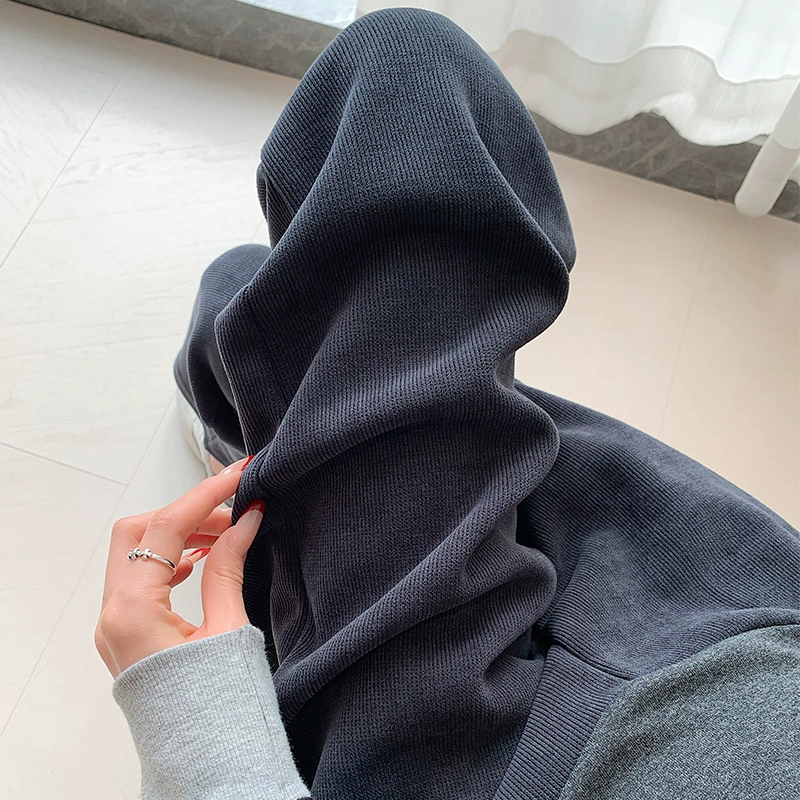 Осенние цветные брюки для беременных с поддержкой живота, приталенные, свободный прямой крой