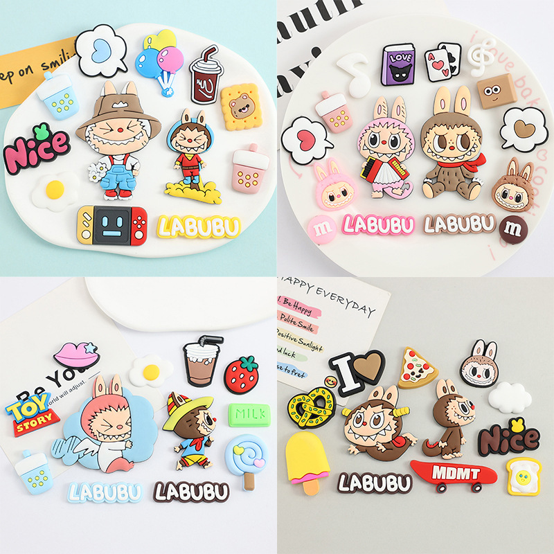 Monster Doll Handmade Accessories Phone Case Water Cup Daily Necessities Decoration Clogs Creative Stickers