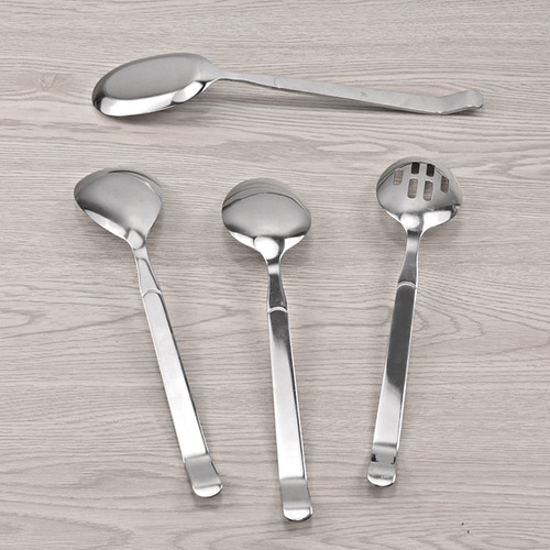 Hotel canteen public thicker stainless steel large spoon, long handle spoon, ice cream spoon, Western food spoon