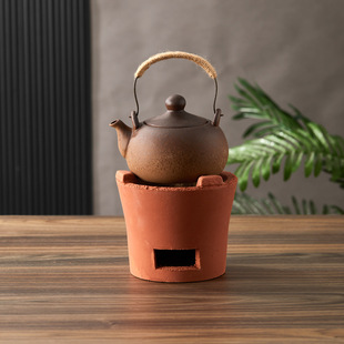 Charcoal stove clay old-fashioned red clay small fire charcoal stove household tea cooker tea cooker kettle outdoor stove tea cooker