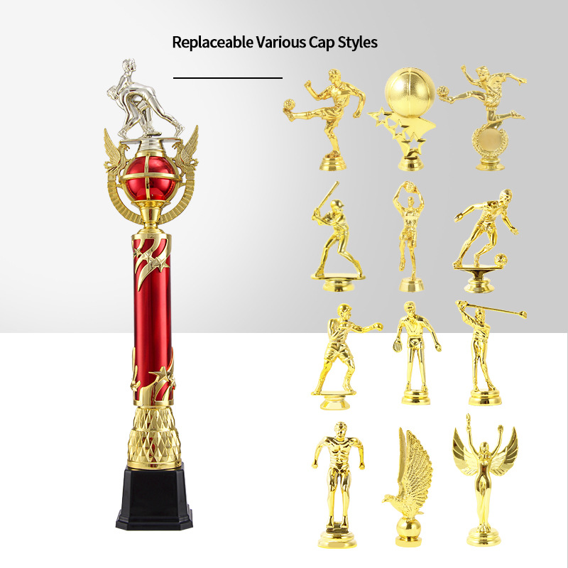 Trofeos de baile de lucha libre para niños baile callejero competición de ballet latino fútbol premios creativos trofeos de plástico al por mayor