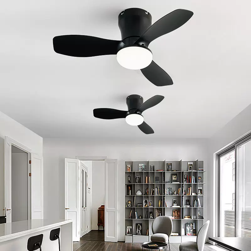 北欧吸顶风扇灯变频家用电风扇餐厅卧室吊扇灯儿童房客厅风扇灯