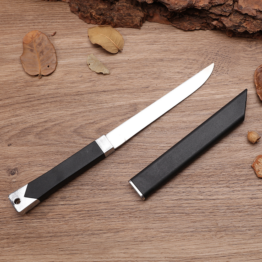 现货户外创意小刀便携直刀防身未开刃小刀茶刀迷你水果刀