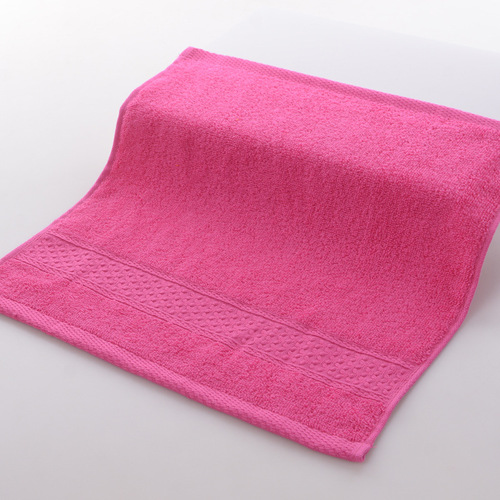 Manufacturer wholesale non-fading pure cotton square towels household soft absorbent towels plain towels company gifts