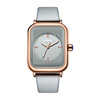 Trend silica gel fashionable universal quartz square watch, city style, wholesale