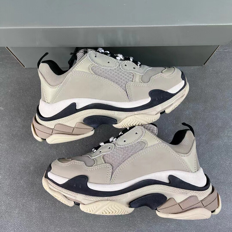 Wholesale Original Label Original Box Paris Triple-S Vintage Distressed Dad Shoes Versatile Trendy Men's Style