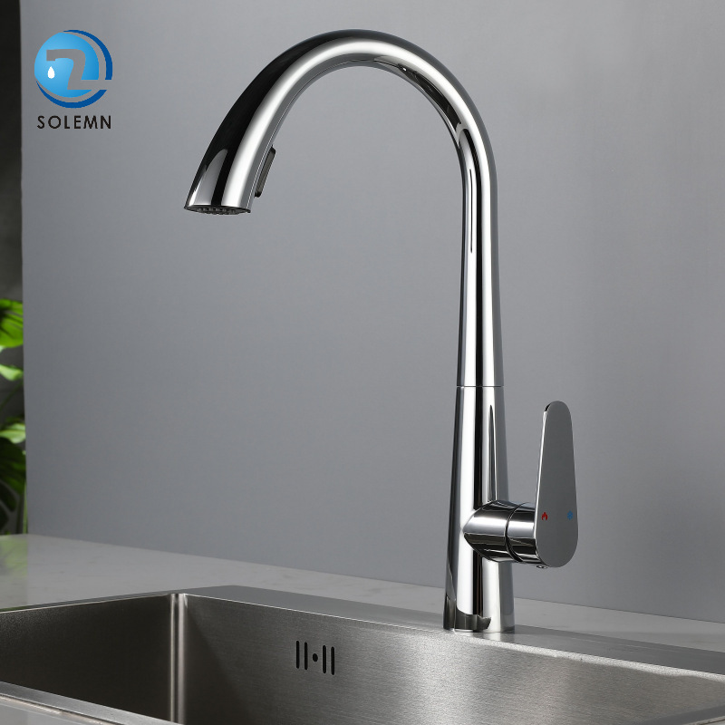 Sus304 Stainless Steel Hidden Pull-Out Kitchen Sink Faucet (Including Vat Invoice)