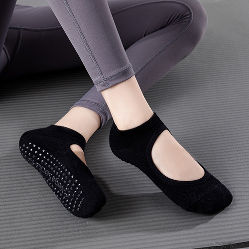Professional Yoga Socks for Summer with Backless Design, Combed Cotton, Non-slip, Beginner-Friendly, Dance, Pilates, Floor Socks for Wholesale