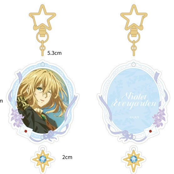 [Flash] Галактика Анимация Violet Evergarden сломанный цветок серия лазерный билет карточка-подборная коробка подвеска