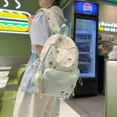 2025 新しい高校生スクールバッグ女性インカジュアルガールかわいい旅行バックパックガールカレッジスタイルバックパック