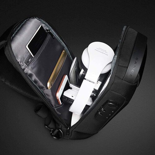 Code lock anti-theft men's bag men's chest bag casual sports small backpack shoulder crossbody bag motorcycle bag cycling bag