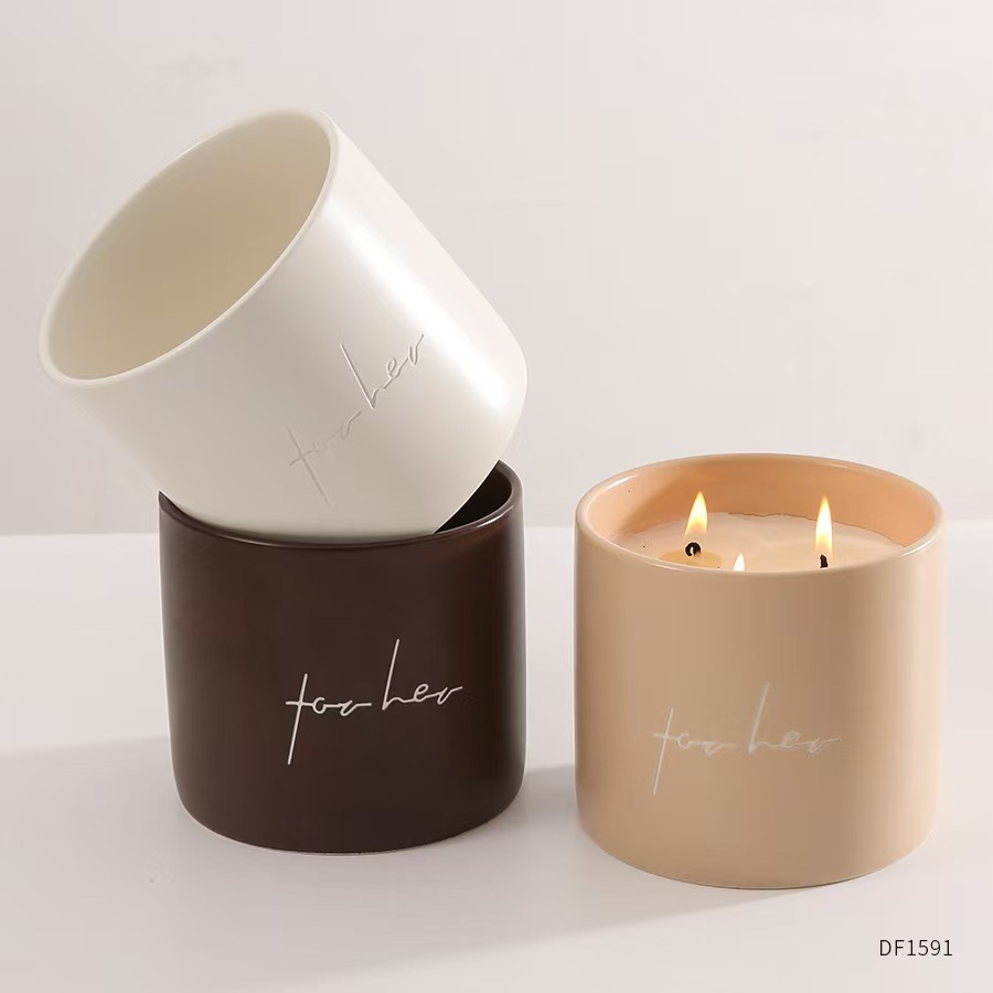 Transfronterizos para la creatividad de gran capacidad de alto valor de vela taza de fragancia nórdica de alto valor de vela de regalo de mano