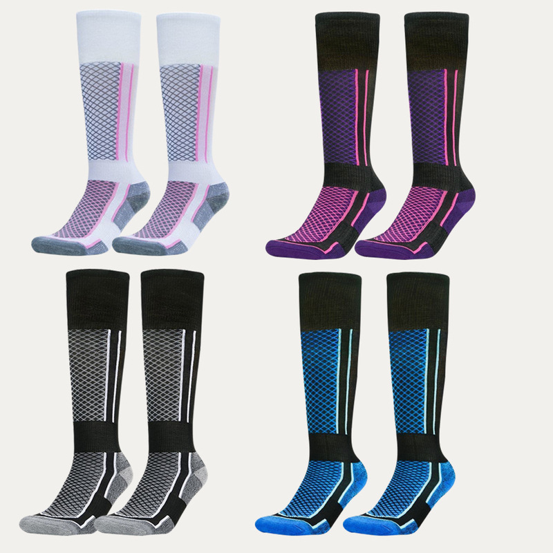 Men's and Women's Long Outdoor Towel-Soled Hiking Snow Socks, Ski Socks, Thickened Warm Sports Socks Men's and Women's Long Outdoor Towel-Soled Hiking Snow Socks, Ski Socks, Thickened Warm Sports Socks