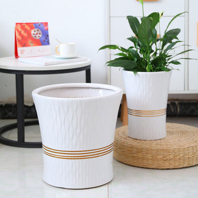 Extra large size to ground Tree Flower pot ceramics white Simplicity Money Tree San Weikui Flower pot Special Offer Clearance wholesale