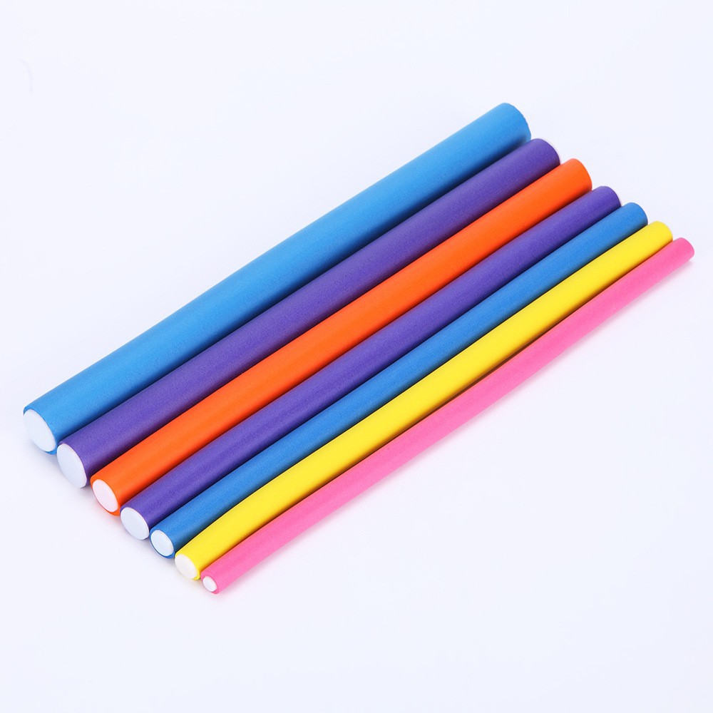 Curly multicoloured universal cold curling, adds volume