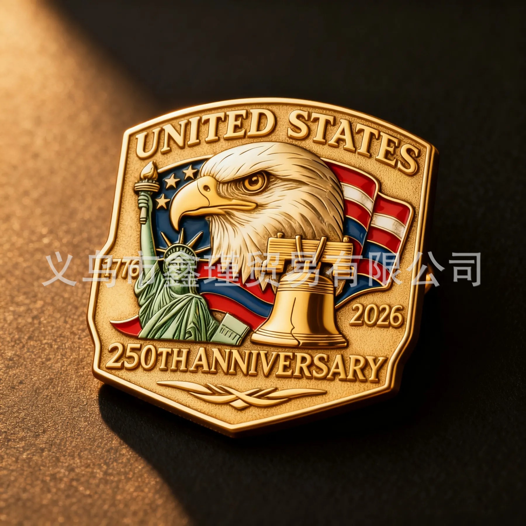 2D acrílico bandera de los Estados Unidos tema broche listado colgante image 6
