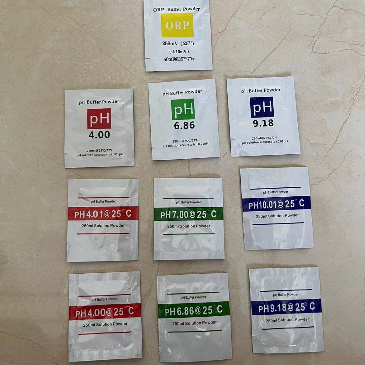 Мешок порошка жидкости 9,18 буфера ПЭ-АШ 6,86 порошок тарировки порошка 4,01 метра ПЭ-АШ Стандартный порошок тарировки электрода