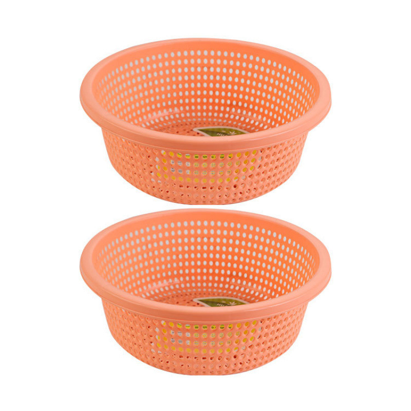 プラスチック排水バスケットキッチン肥厚大型新しい野菜洗濯バスケット家庭用フルーツボウルラウンドフルーツ耐久性|undefined