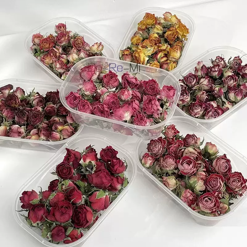 干花玫瑰多头干花苞花束云南直发diy装饰蔷薇迷你小玫瑰毕圣诞节