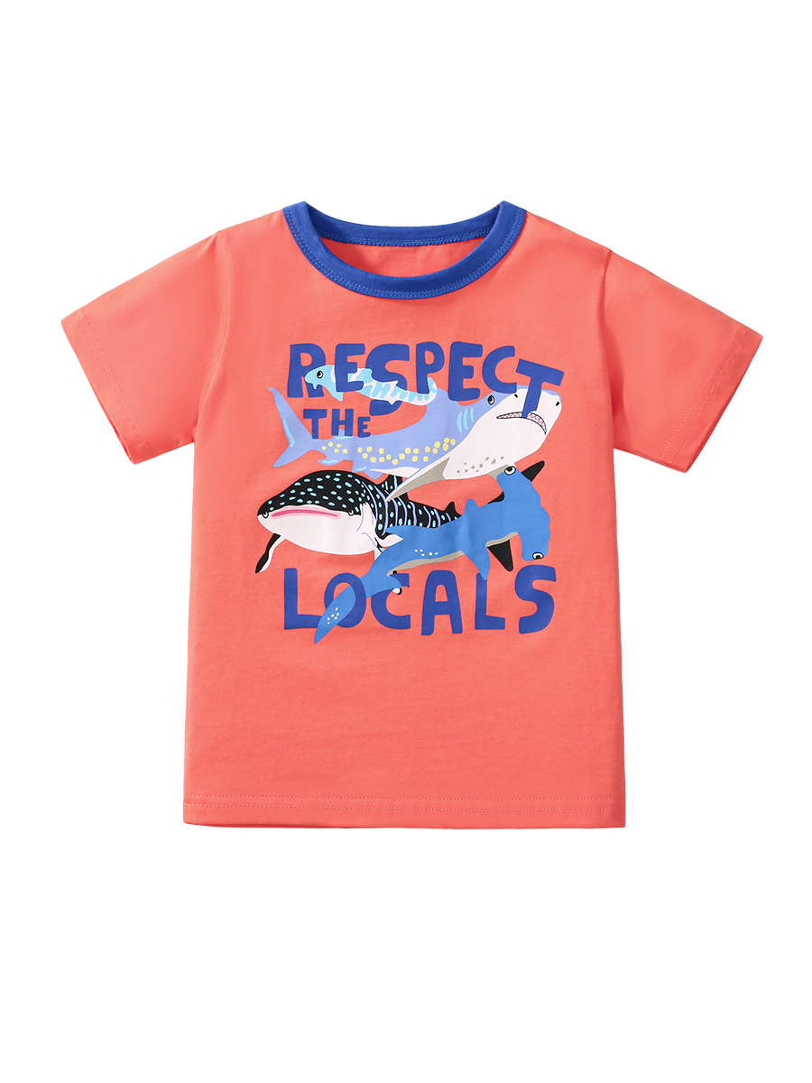 Little Maven verano camisetas de manga corta de algodón europeo y americano de dibujos animados camisetas de niños nuevas camisetas de niñas al por mayor