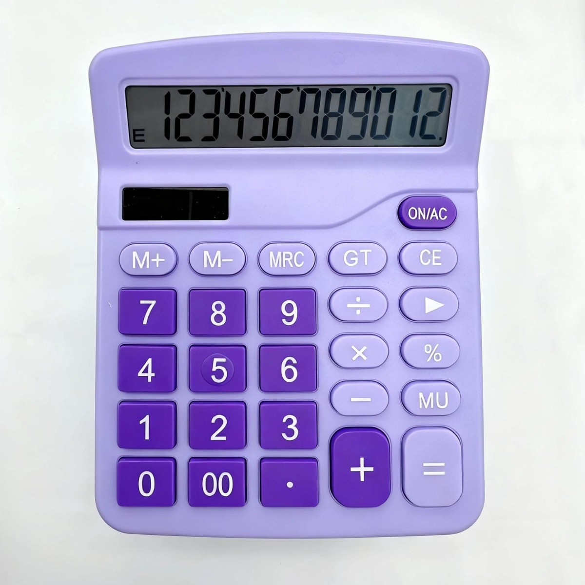 12-bit real calculadora solar pantalla grande fuente de alimentación doble botón grande Oficina Finanzas fábrica directa al por mayor