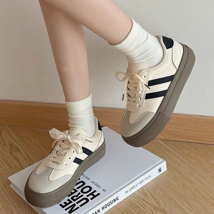 Zapatos de entrenamiento de mujeres 2026 nuevos zapatos chinos de suela gruesa zapatos blancos retro Gump zapatos deportivos casuales image 7