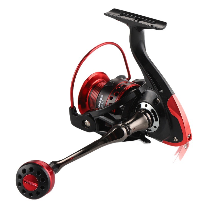 Rueda giratoria de pesca rueda todo metal pesca carrete de pesca carrete mar rueda ancla rueda de pesca de largo alcance