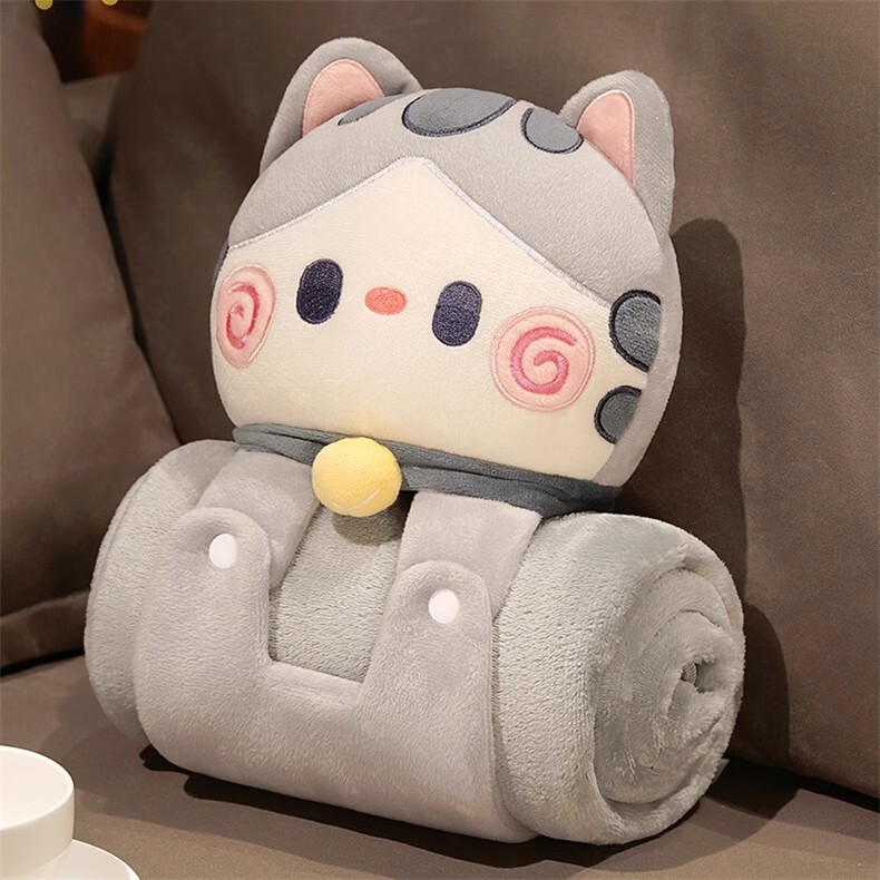 ホームドーパミン動物立体ロールブランケットロング枕多目的枕カバーブランケット取り外し可能で洗える睡眠枕膝ブランケット|undefined