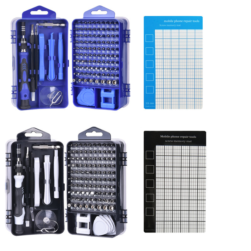 精密螺丝刀组合115合1螺丝批套装螺丝磁性垫手机维修拆机工具