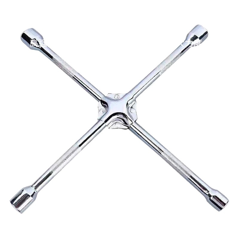 Llave de neumático de automóvil al por mayor genuina Llave plegable portátil Manga hexagonal gruesa Llave cruzada que ahorra fuerza