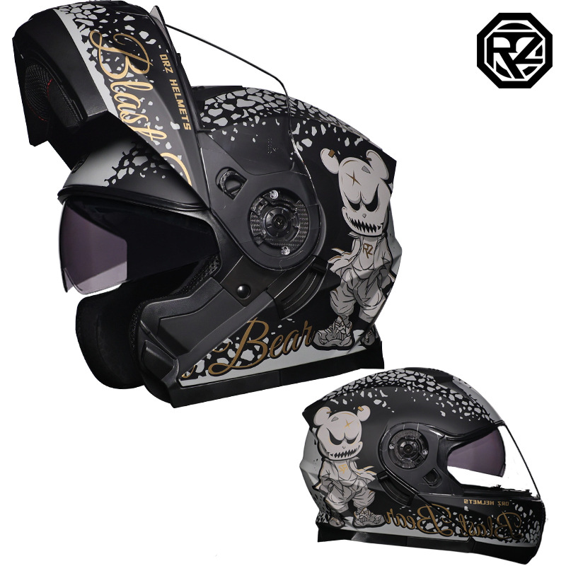 Casco Modular de Motocicleta de ABS Certificación DOT para Motocicleta