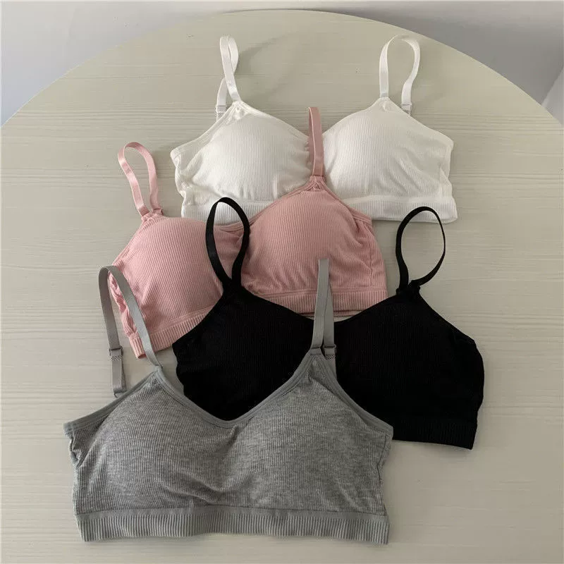 Wireless bra, top with cups, tube top for elementary school students, supporting protective underware, bra top, pregnant