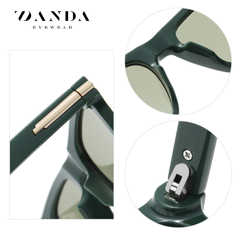 Nuevas gafas de sol polarizadas de moda gafas de sol cuadradas de gran marco TR7528 gafas de sol de viaje a prueba de rayos UV