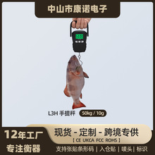家用小型50kg便携式鱼秤买菜手提秤 商用快递包裹弹簧挂钩电子秤