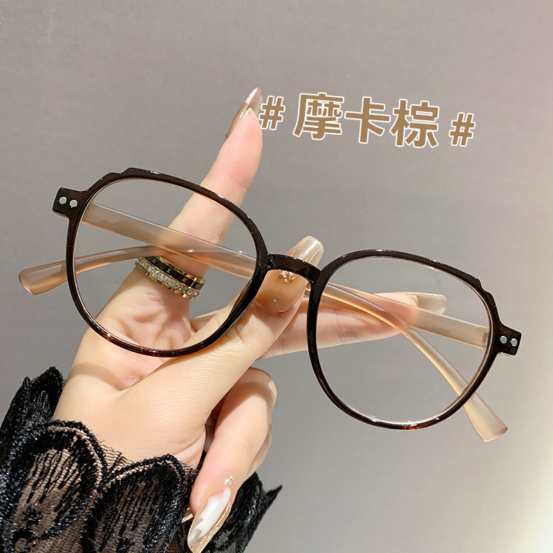 Anti-luz azul transfronteriza moda simple delgada marco de gafas ultraligero verde gafas de laca elásticas gafas de laca para hombres y mujeres