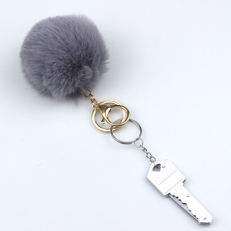 Fashion Key Metal Pom Poms Bag Pendant 1 Piece display picture 14