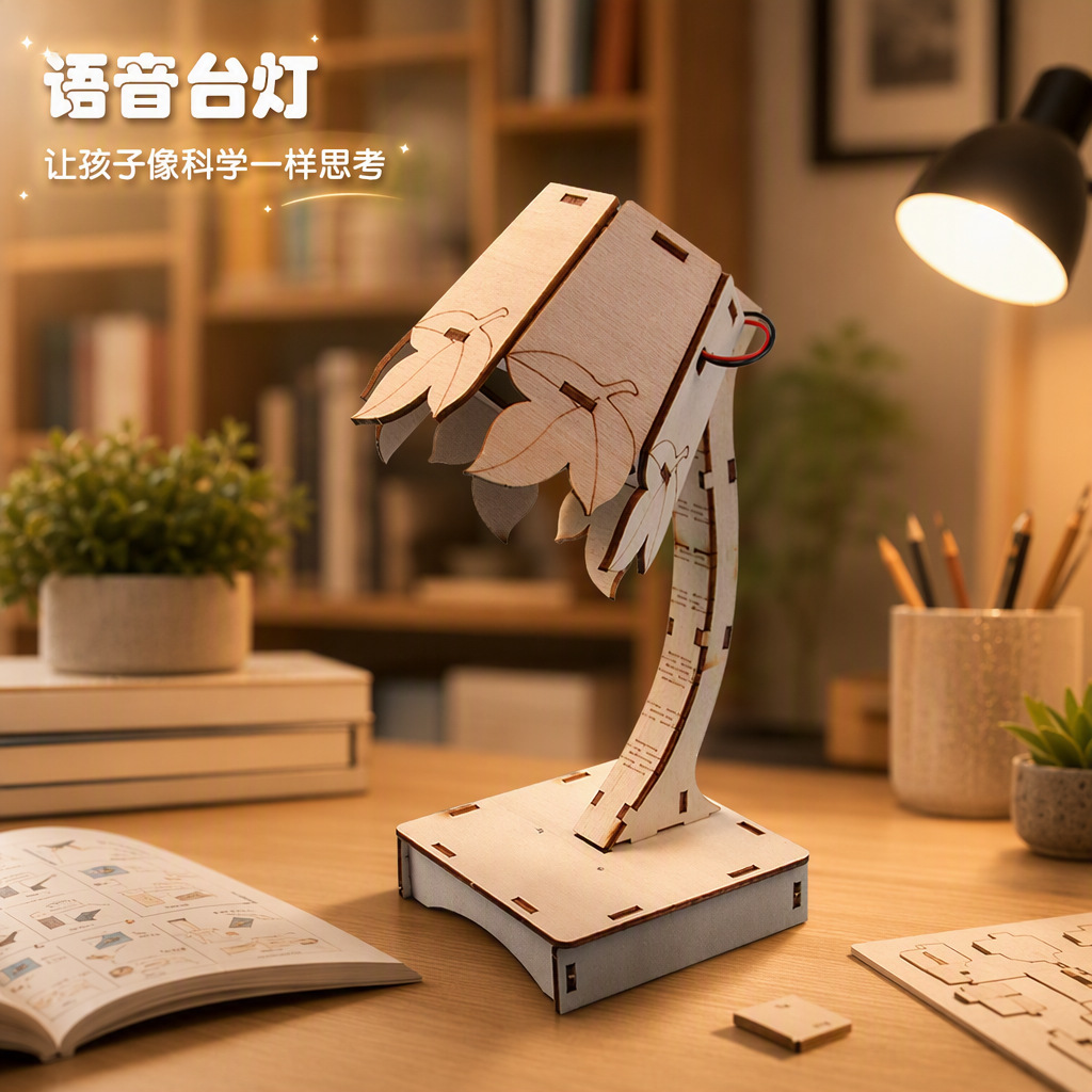 Səs idarəli stolüstü lampa - DIY elmi təhsil dəsti