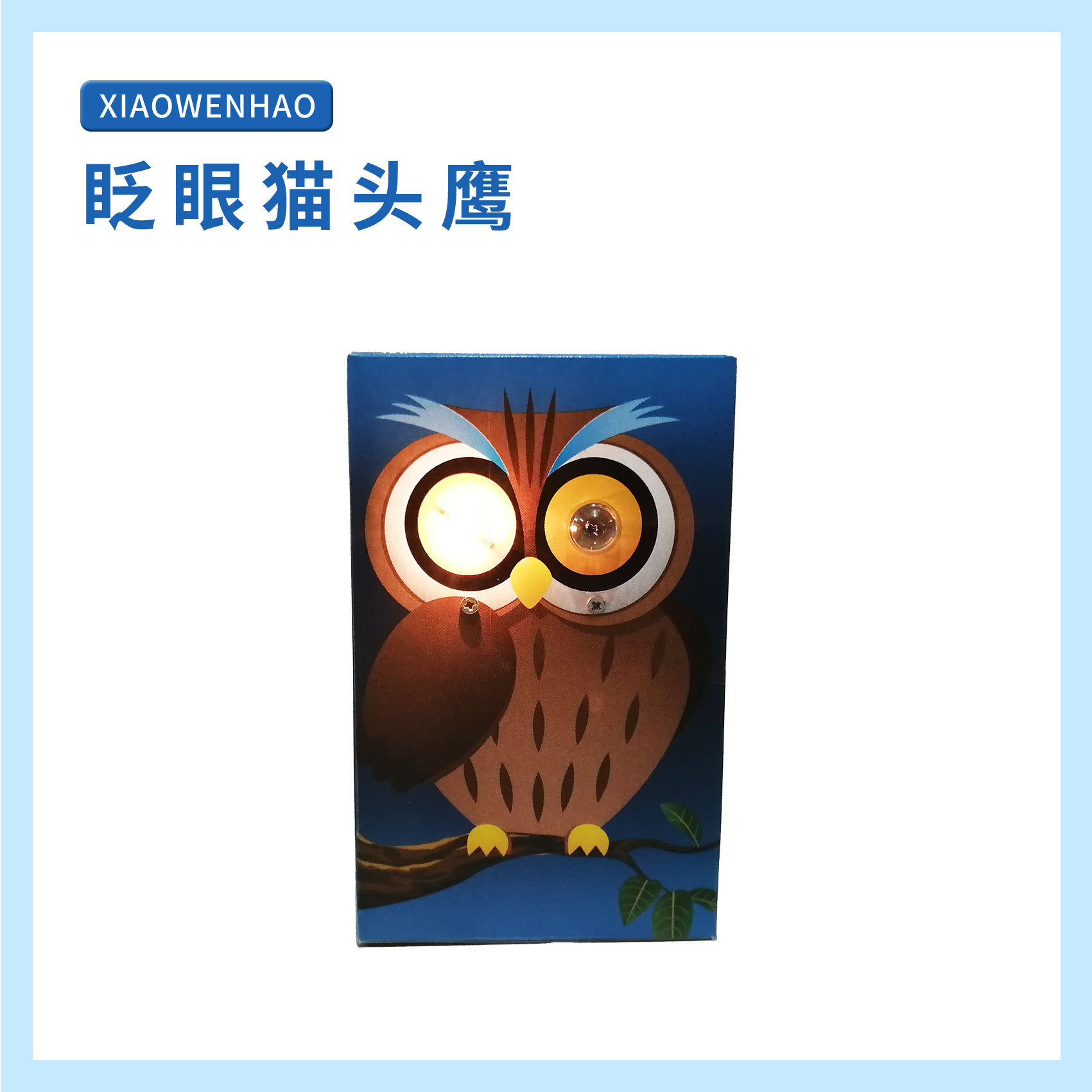 S8 Blink Owl Young Early Scientific Experiment Equipment Small Question mark STEAM Teaching Aids Maker Puzzle Handmade diy