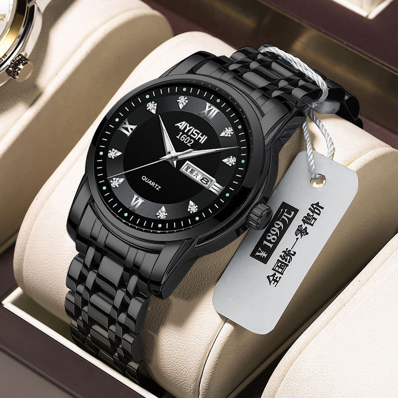 B- classic black [Swiss imported movement] luminous calendar