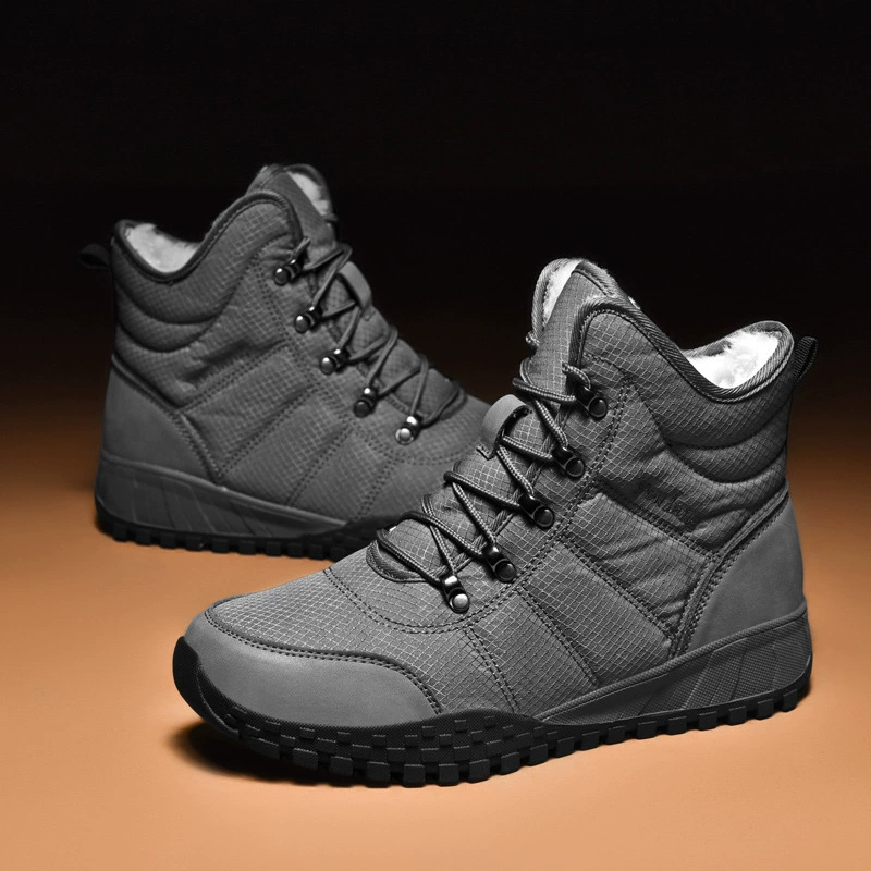 Внешнеторговый экспорт итальянской хлопчатобумажной обуви мужской зимой теплый на открытом воздухе плюс бархат утолщенный водонепроницаемый нескользкий снежный сапоги
