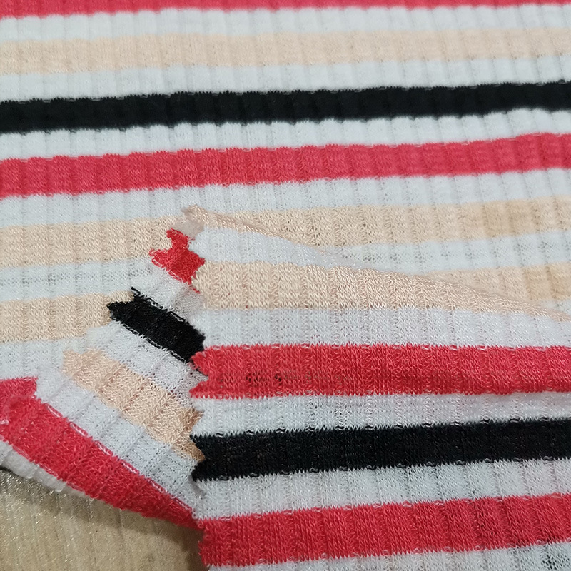 时尚纺织时装布料 新款春夏透气T恤时装面料 舒适染色大循环面料