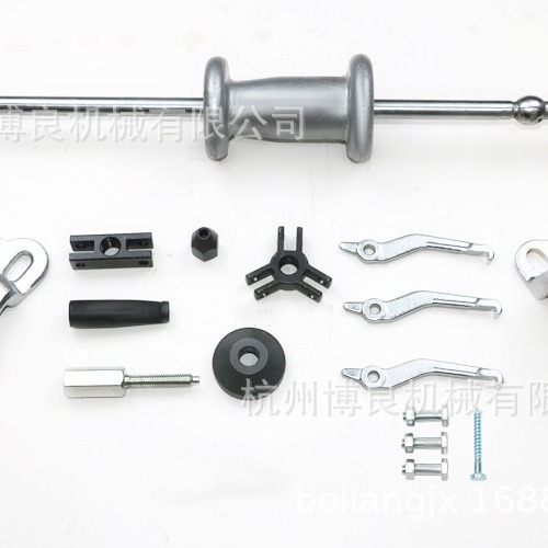 Juego de 17 piezas de uso general de código deslizante, juego de extractor de martillo deslizante, cubo de rueda, rodamiento, martillo deslizante, extractor, desmontador de eje trasero empotrado