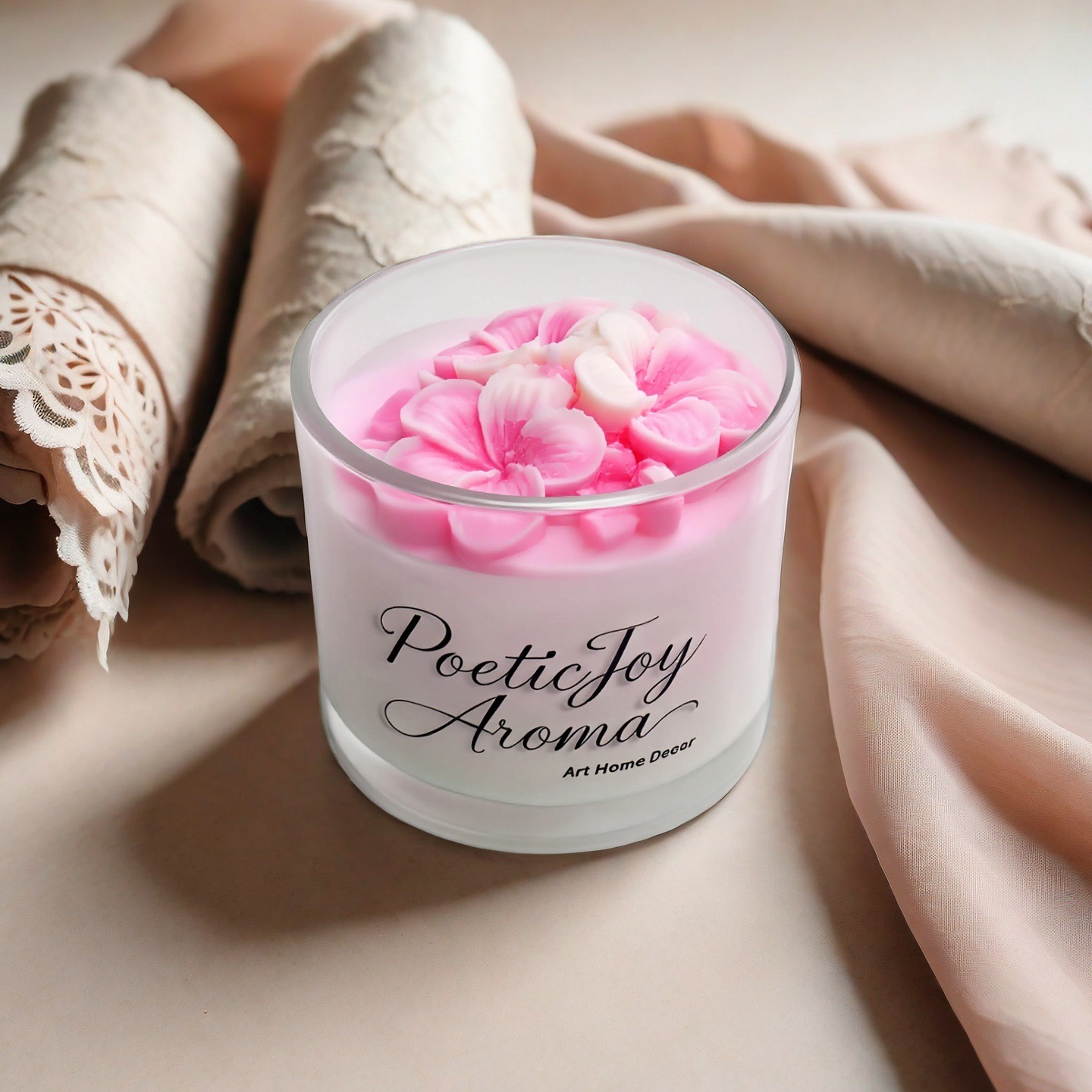 Fabricantes al por mayor velas de aromaterapia de modelado a mano velas de cera de soja arte transfronterizo flores de aromaterapia de larga duración pequeños adornos