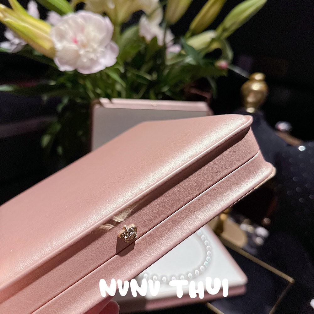 001NV~펄 광택 공주풍 빅 목걸이 케이스 1개