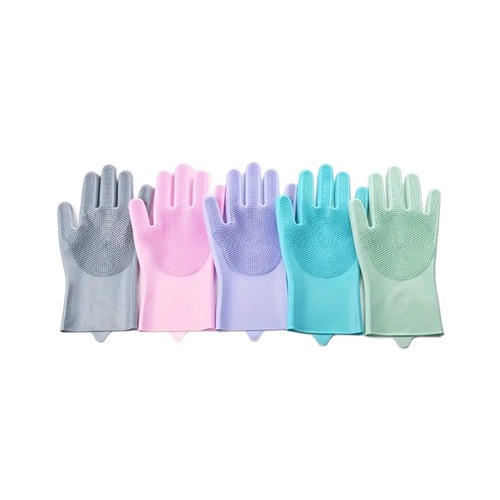 Silicone Dishwashing Gloves, Shower Cleaning Brush, Thick and Durable, Waterproof Shower Massage Brush